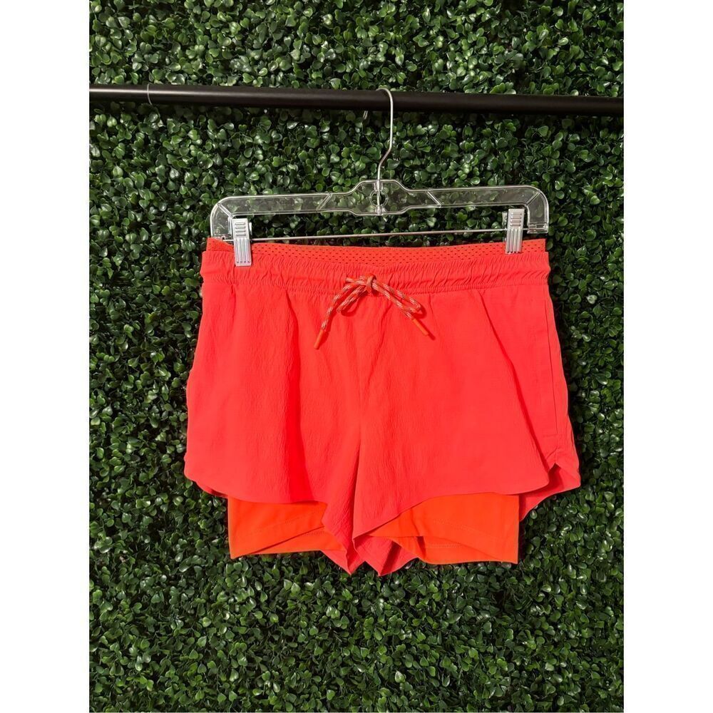 ATHLETA Crest 2 in 1 Shortie Trekkie Neon Orange Rare Size 2